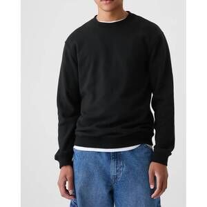 NEW HEDGE long sleeve crew sweater in vintage black